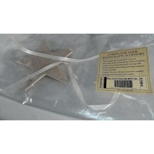 Longaberger WoodCrafts Set of 2 Maple Star Tie-ons - NEW